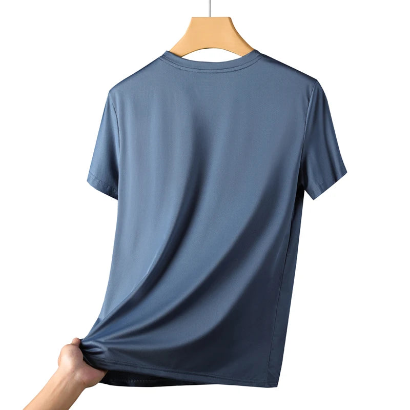 Men's Soft Elasticity Quick Drying T-Shirts Breathable Tees