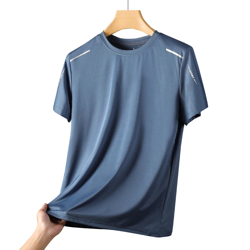 Men's Soft Elasticity Quick Drying T-Shirts Breathable Tees