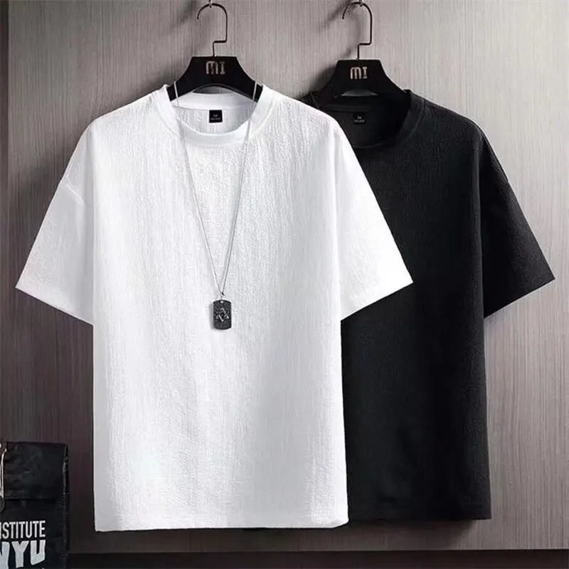 Men's Casual Short-Sleeved Summer Half-Sleeved Loose Fashion T-Shirt