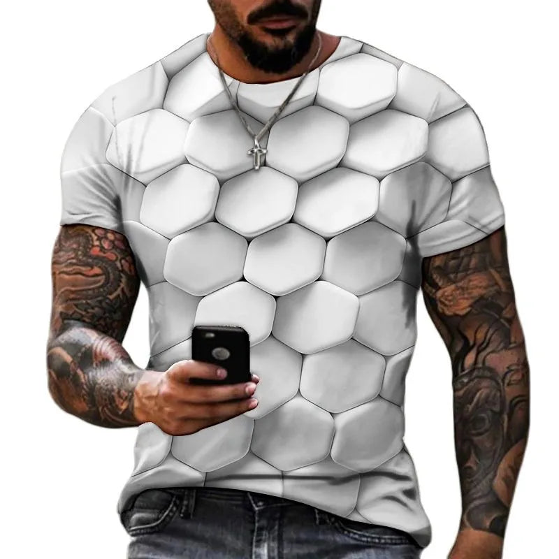 3D T-shirt Men's Fashion Skull Hip Hop O-Neck Short Sleeve + 3D T Shirt For Men Hip Hop O-neck Short Sleeve