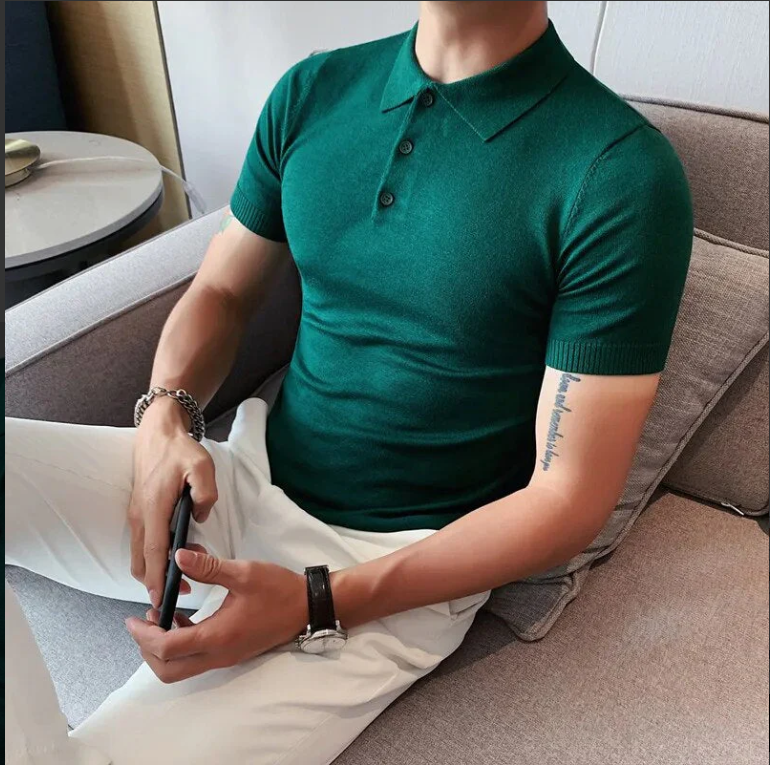 Forest Green Polo Shirt for Men