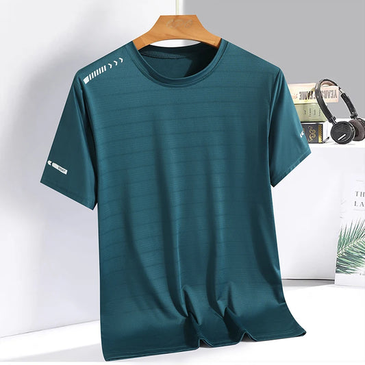 Breathable Ice silk short sleeved T-shirt for men and women