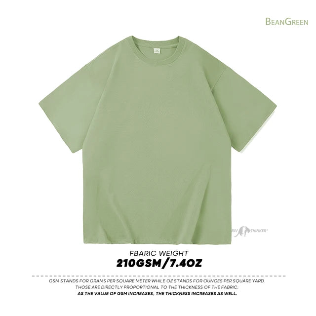 Men's Oversized Modern Drop-Shoulder Cotton T-Shirt