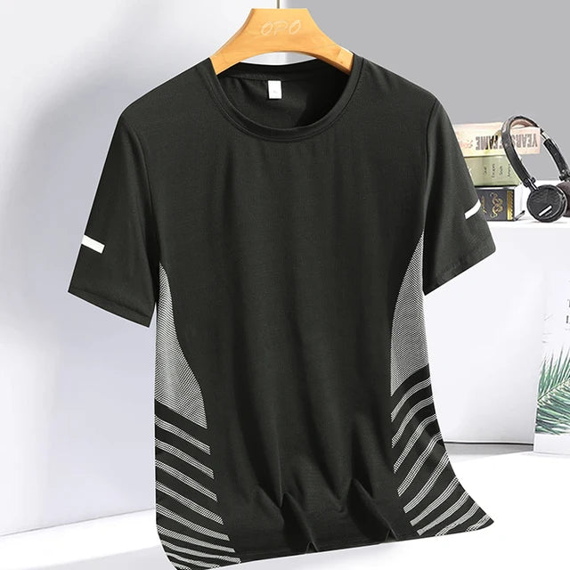 Breathable Ice silk short sleeved T-shirt for men and women