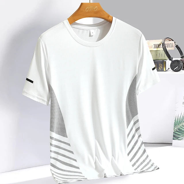 Breathable Ice silk short sleeved T-shirt for men and women