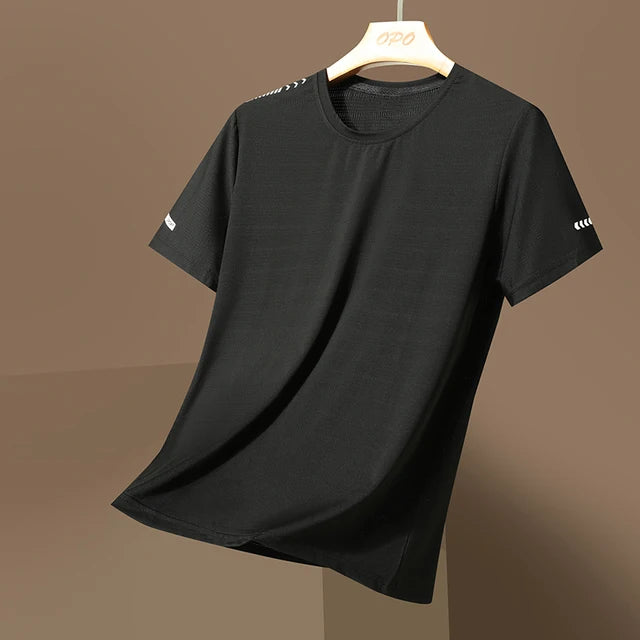 Breathable Ice silk short sleeved T-shirt for men and women