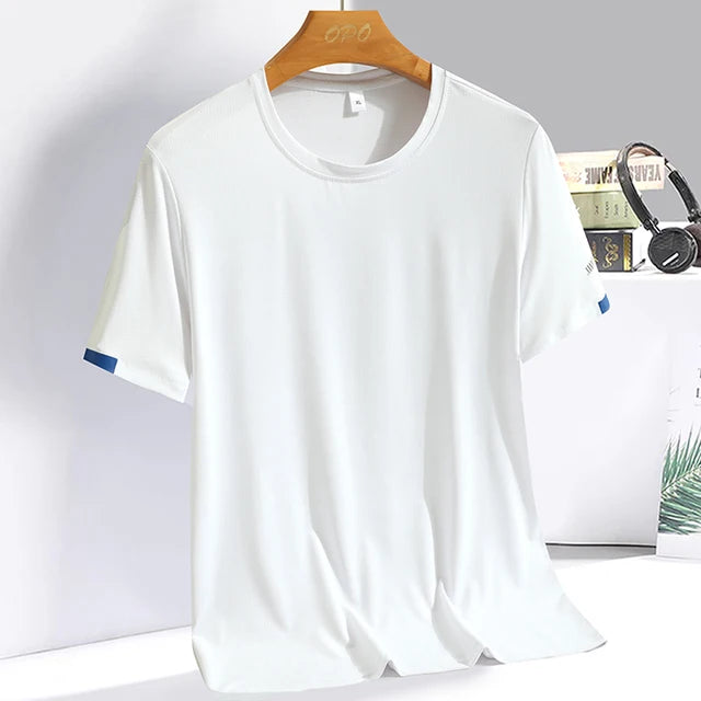 Breathable Ice silk short sleeved T-shirt for men and women