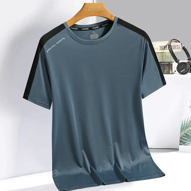 Breathable Ice silk short sleeved T-shirt for men and women