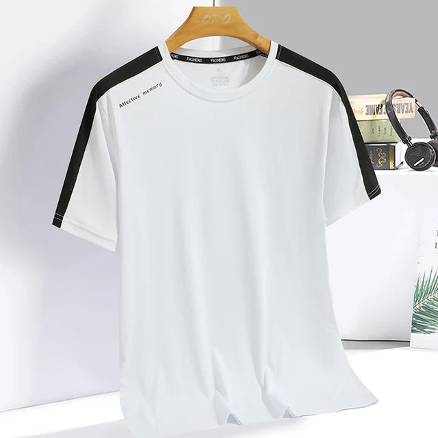 Breathable Ice silk short sleeved T-shirt for men and women