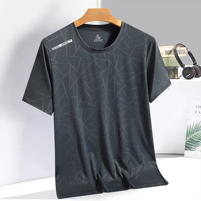 Breathable Ice silk short sleeved T-shirt for men and women