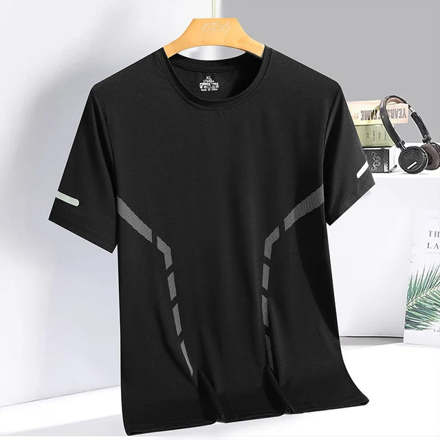 Breathable Ice silk short sleeved T-shirt for men and women