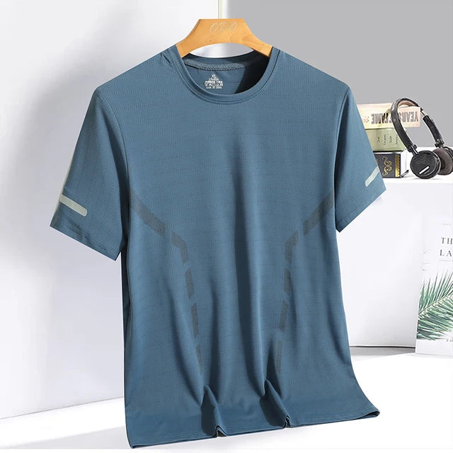 Breathable Ice silk short sleeved T-shirt for men and women