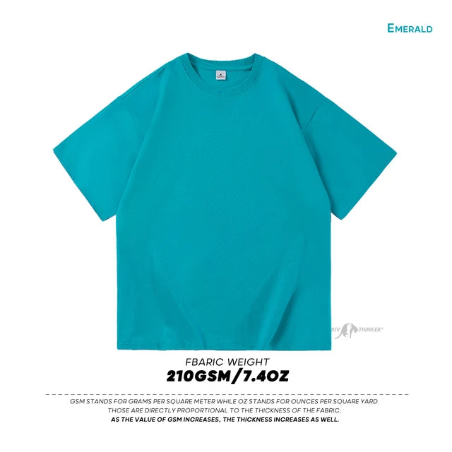 Men's Oversized Modern Drop-Shoulder Cotton T-Shirt