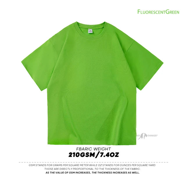 Men's Oversized Modern Drop-Shoulder Cotton T-Shirt