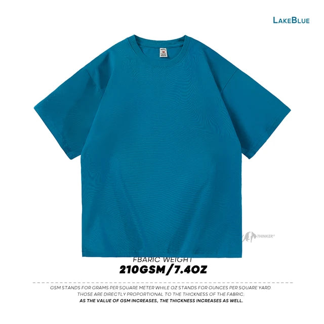 Men's Oversized Modern Drop-Shoulder Cotton T-Shirt