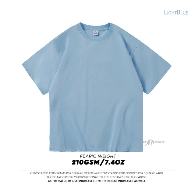 Men's Oversized Modern Drop-Shoulder Cotton T-Shirt