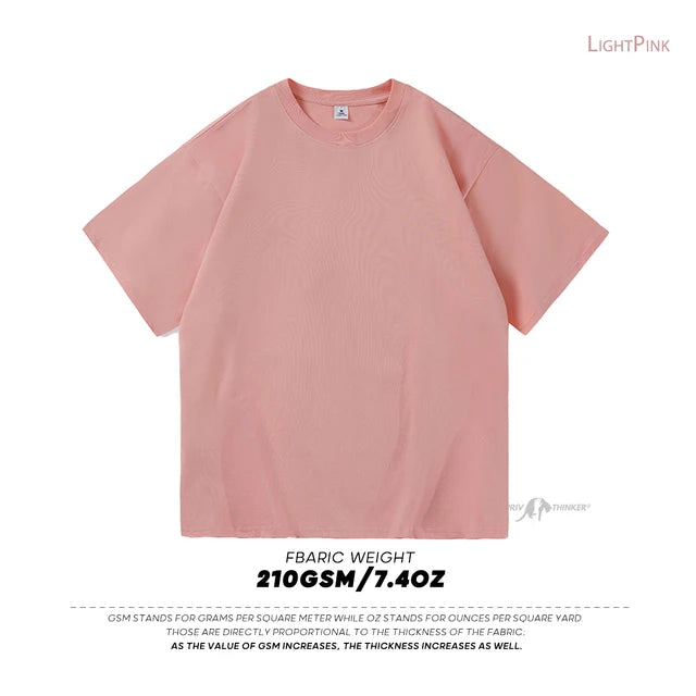 Men's Oversized Modern Drop-Shoulder Cotton T-Shirt