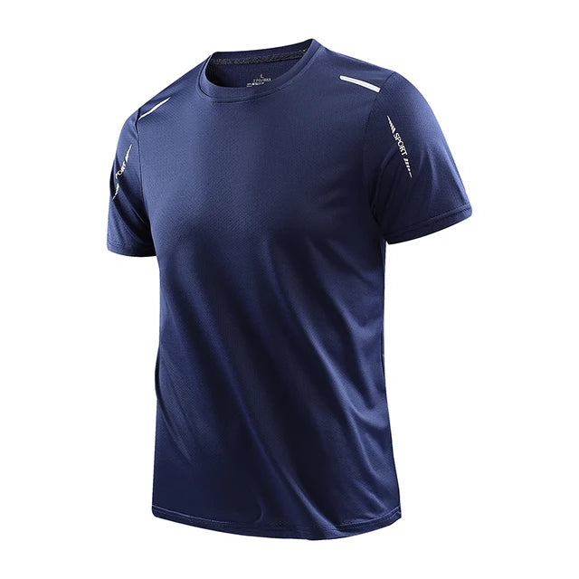 Men's Soft Elasticity Quick Drying T-Shirts Breathable Tees