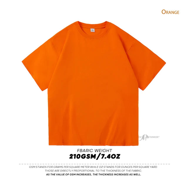 Men's Oversized Modern Drop-Shoulder Cotton T-Shirt