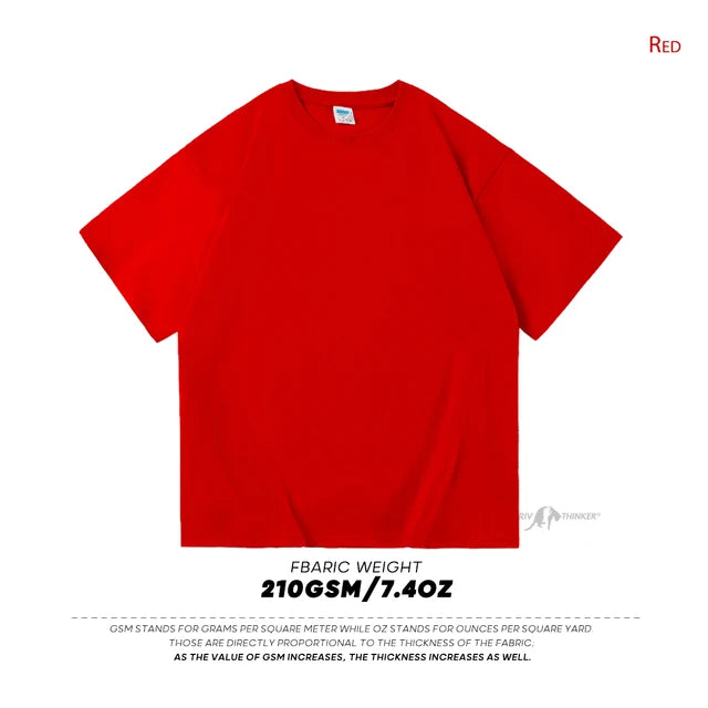 Men's Oversized Modern Drop-Shoulder Cotton T-Shirt