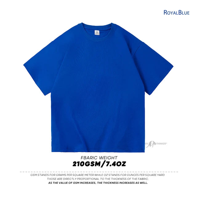 Men's Oversized Modern Drop-Shoulder Cotton T-Shirt