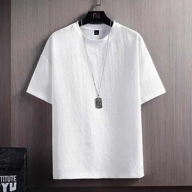 Men's Casual Short-Sleeved Summer Half-Sleeved Loose Fashion T-Shirt