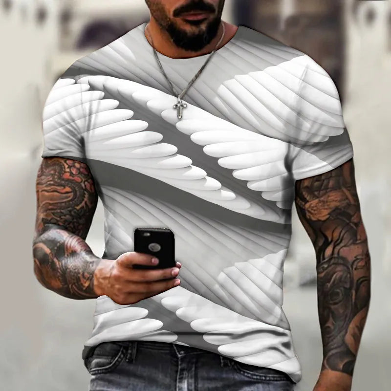 3D T Shirt For Men Hip Hop O-neck Short Sleeve