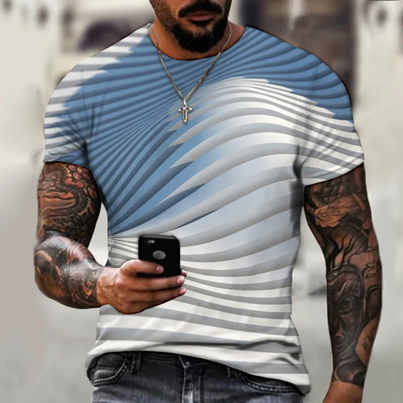 3D T Shirt For Men Hip Hop O-neck Short Sleeve