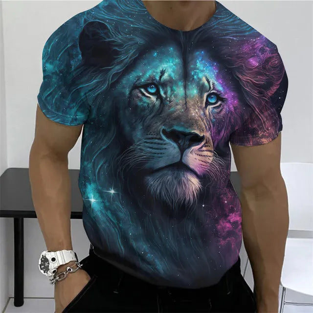 Beast Lion & Wolf 3D T Shirt